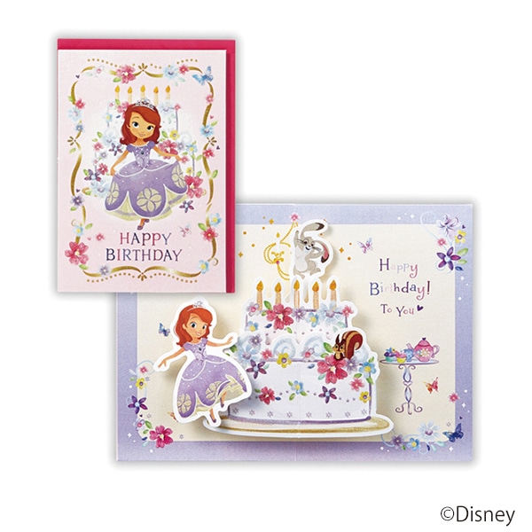 日本ホールマーク 誕生お祝い 立体カード ディズニー ソフィア2 816483 1枚(ご注文単位6枚)【直送品】