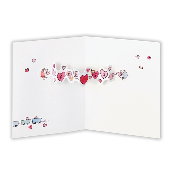 日本ホールマーク 多目的 立体カード はりねずみとハート2 816599 1枚(ご注文単位6枚)【直送品】