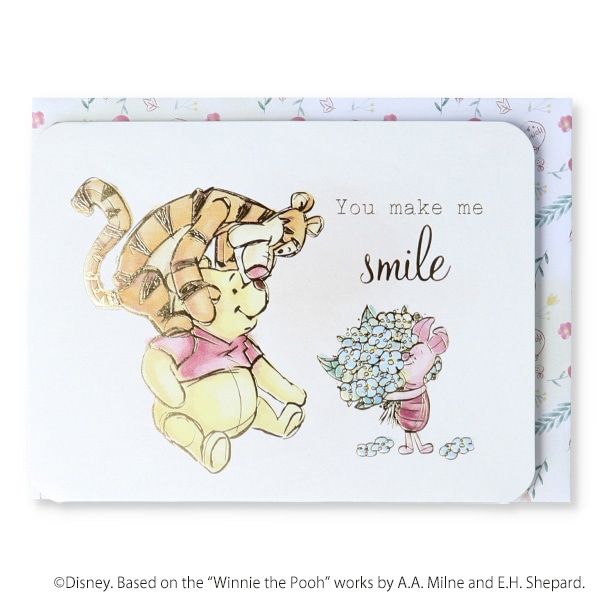 日本ホールマーク ありがとう 立体カード ディズニー プー水彩スマイル2 816773 1枚(ご注文単位6枚)【直送品】