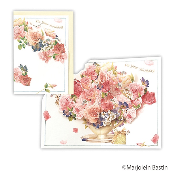 日本ホールマーク 誕生お祝い 立体カード バースデー・バラ立体3 816995 1枚(ご注文単位6枚)【直送品】