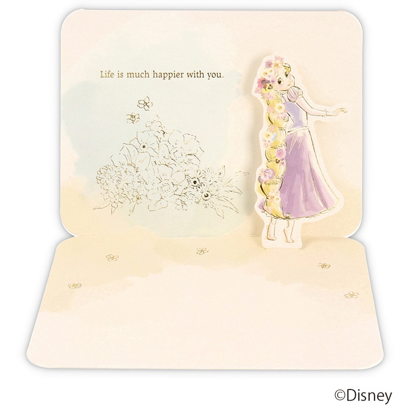 日本ホールマーク 多目的 立体カード ディズニー ラプンツェルフラワー2 817077 1枚(ご注文単位6枚)【直送品】