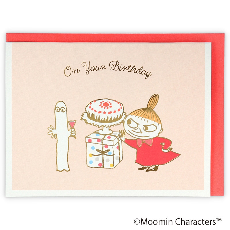 日本ホールマーク 誕生お祝い 立体カード ムーミン リトルミイとプレゼント2 817084 1枚(ご注文単位6枚)【直送品】