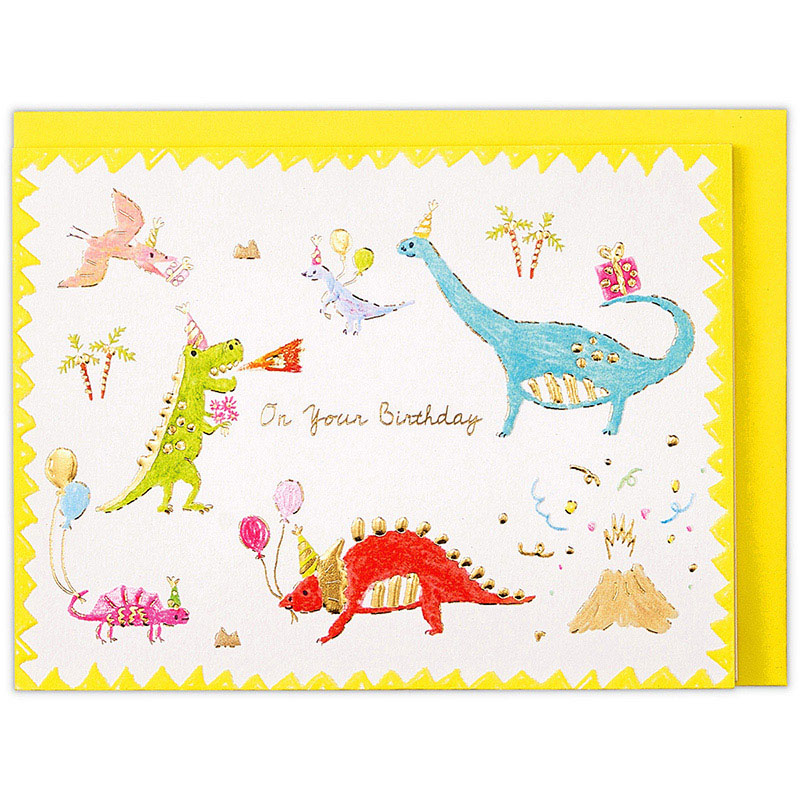 日本ホールマーク 誕生お祝い　立体カード 恐竜2 817374 1枚（ご注文単位6枚）【直送品】