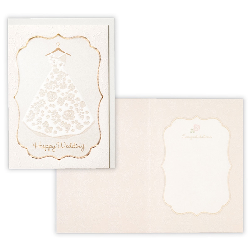 日本ホールマーク 結婚お祝い カード ホワイトウェディング 817626 1枚(ご注文単位6枚)【直送品】