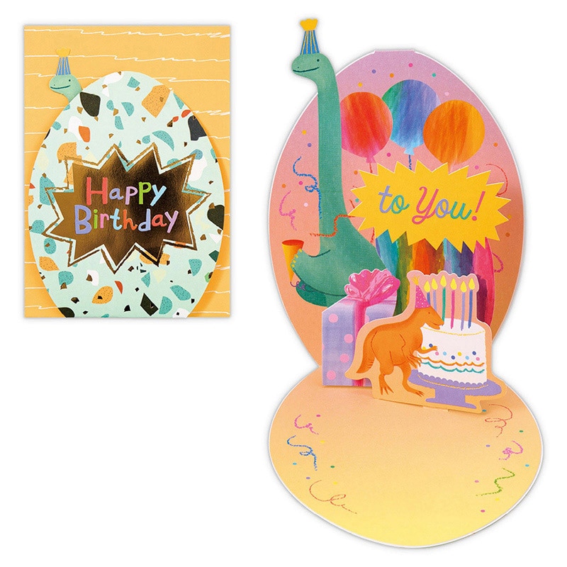 日本ホールマーク 誕生お祝い 立体カード 恐竜2 817800 1枚(ご注文単位6枚)【直送品】