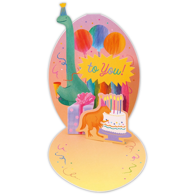 日本ホールマーク 誕生お祝い 立体カード 恐竜2 817800 1枚(ご注文単位6枚)【直送品】