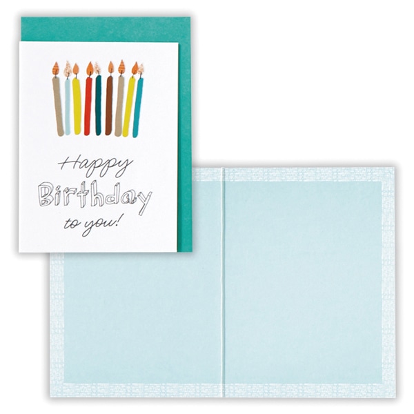 日本ホールマーク 誕生お祝い 立体ミニカード ろうそく2 817961 1枚(ご注文単位6枚)【直送品】