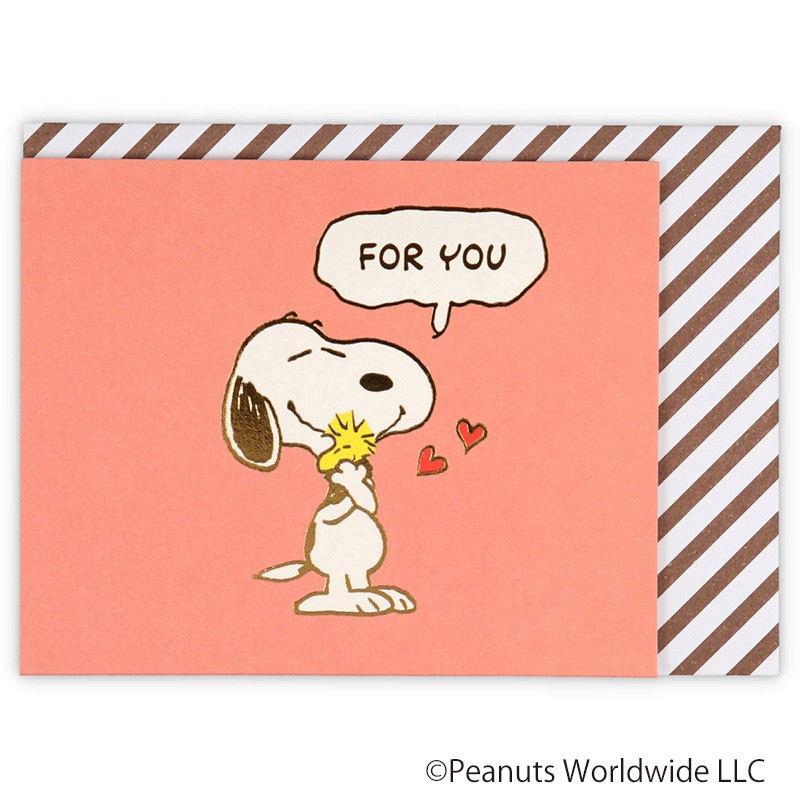 日本ホールマーク 多目的 立体ミニカード スヌーピー ハートハグ2 818036 1枚(ご注文単位6枚)【直送品】