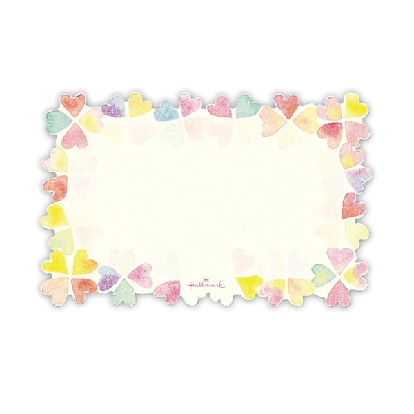 日本ホールマーク ミニメッセージカード ダイカットハート2 818180　1セット（ご注文単位6セット）【直送品】