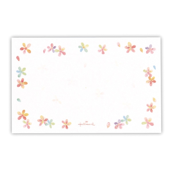 日本ホールマーク ミニメッセージカード カラフルフラワー3 818234　1セット（ご注文単位6セット）【直送品】