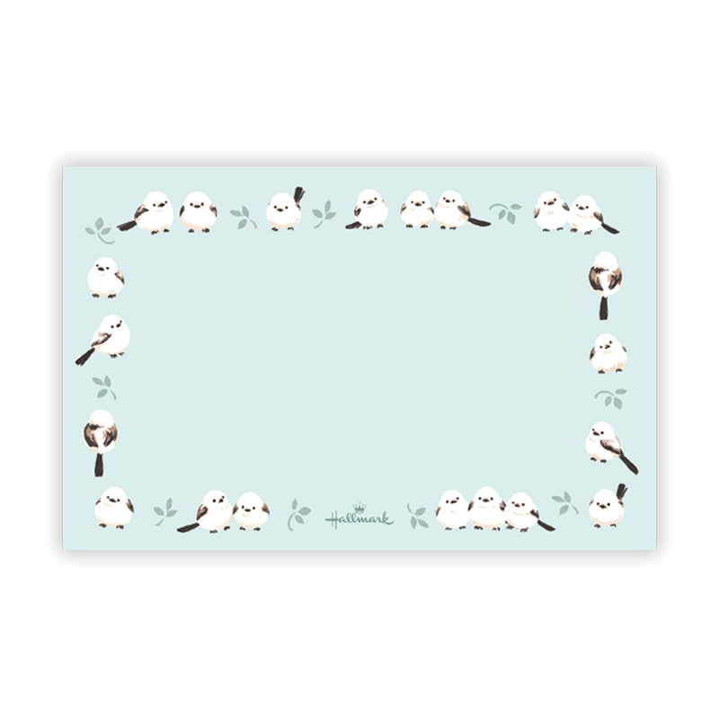 日本ホールマーク ミニメッセージカード 囲みシマエナガ2 818319　1セット（ご注文単位6セット）【直送品】