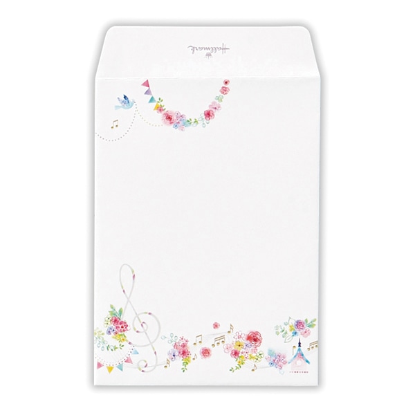 日本ホールマーク ひとこと封筒 フラワリーミュージック3 818579　1セット（ご注文単位6セット）【直送品】