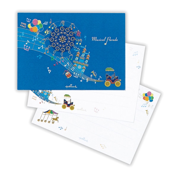 日本ホールマーク ひとことふたこと箋 ミュージカルパレード3 818647　1冊（ご注文単位6冊）【直送品】