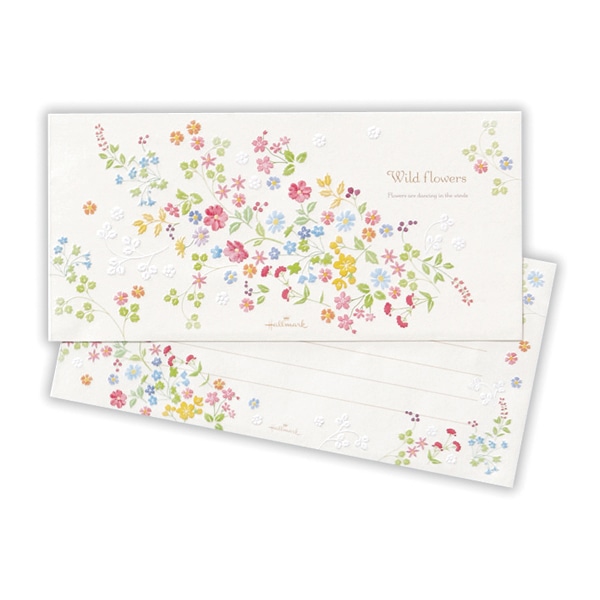 日本ホールマーク 一筆箋 ワイルドフラワー2 818692　1冊（ご注文単位6冊）【直送品】