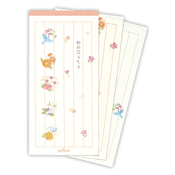 日本ホールマーク 一筆箋 野の花うたう3 818784　1冊（ご注文単位6冊）【直送品】