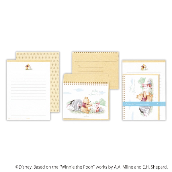 日本ホールマーク レターセット くまのプーさん　プーと花飾り2 819262　1セット（ご注文単位6セット）【直送品】