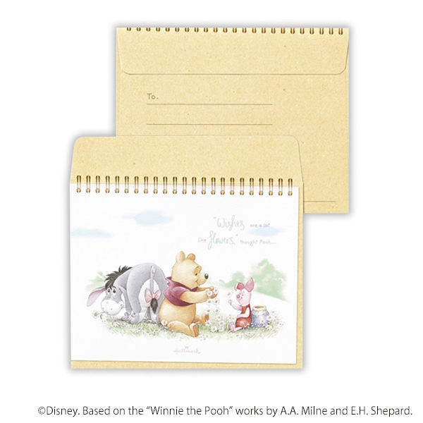 日本ホールマーク レターセット くまのプーさん プーと花飾り2 819262 1セット(ご注文単位6セット)【直送品】