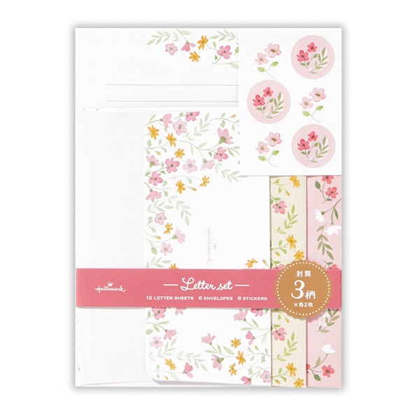日本ホールマーク レターセット リトルガーデン　ブルーミング2 819385　1セット（ご注文単位6セット）【直送品】