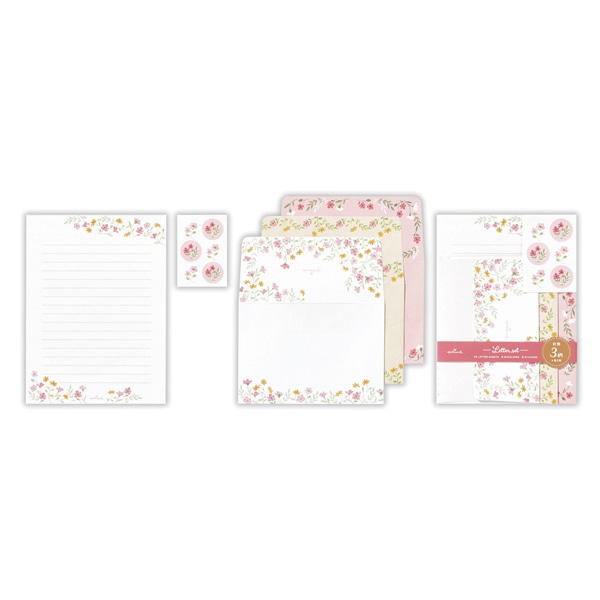 日本ホールマーク レターセット リトルガーデン ブルーミング2 819385 1セット(ご注文単位6セット)【直送品】