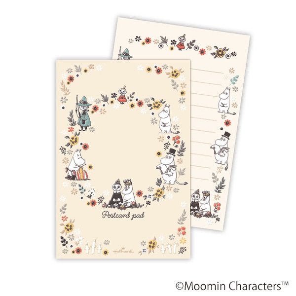 日本ホールマーク ハガキ箋 ムーミン　フラワーフレーム2 819958　1セット（ご注文単位6セット）【直送品】