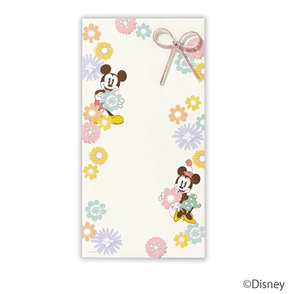 日本ホールマーク 祝儀封筒 ディズニー　無地フラワーミッキー＆ミニー 820527 1枚（ご注文単位6枚）【直送品】