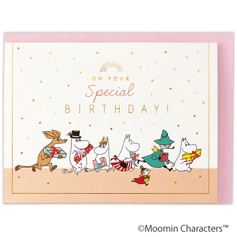 日本ホールマーク 誕生お祝い　立体カード ムーミン　バースデーランタンガーランド 830205 1枚（ご注文単位6枚）【直送品】