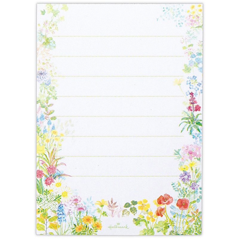 日本ホールマーク ひとことふたこと箋 グロリアスガーデン2 839499　1冊（ご注文単位6冊）【直送品】