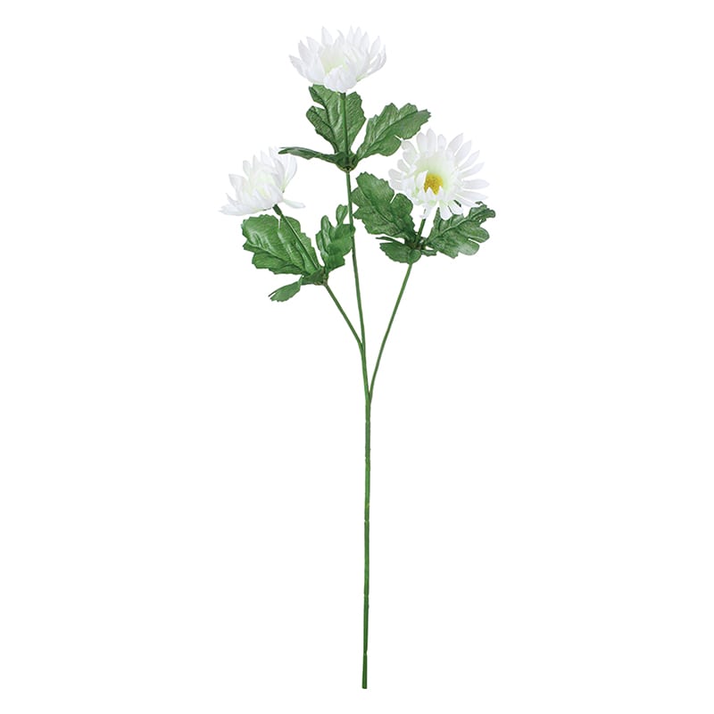 ポピー 造花　アスタースプレー ホワイト FF-3065-W 1本（ご注文単位24本）【直送品】