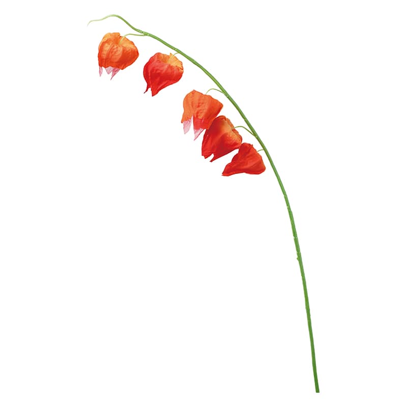 ポピー 造花　ホオズキ オレンジ FS-8360-OR 1本（ご注文単位12本）【直送品】