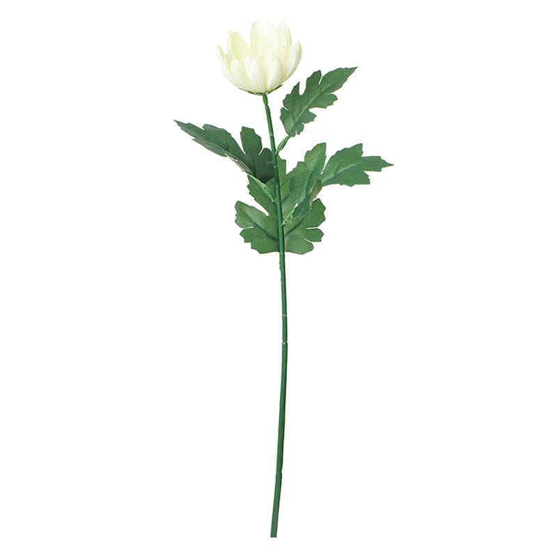 ポピー 造花　シングルマム クリーム FF-3076-CR 1本（ご注文単位24本）【直送品】