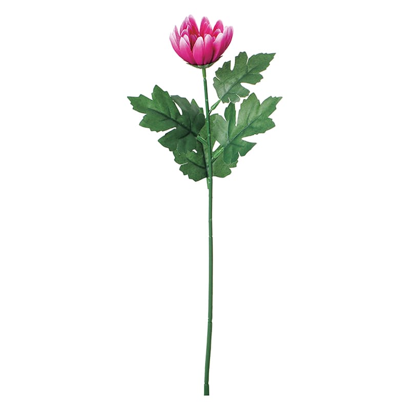 ポピー 造花 シングルマム ラベンダー FF-3076-LAV 1本(ご注文単位24本)【直送品】