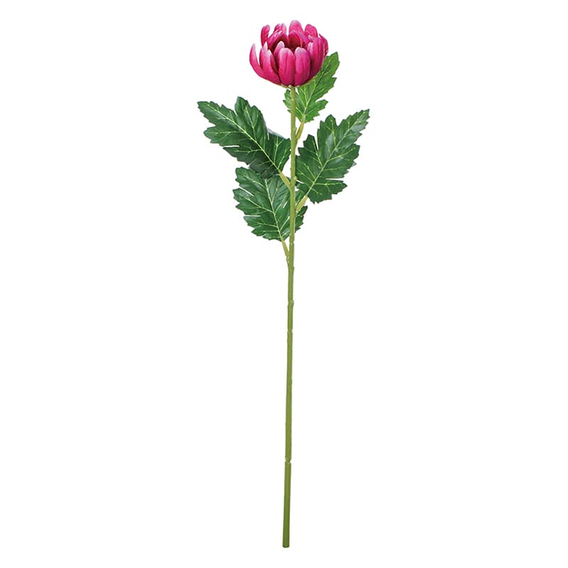 ポピー 造花　シングルマム ラベンダー FF-3077-LAV 1本（ご注文単位24本）【直送品】