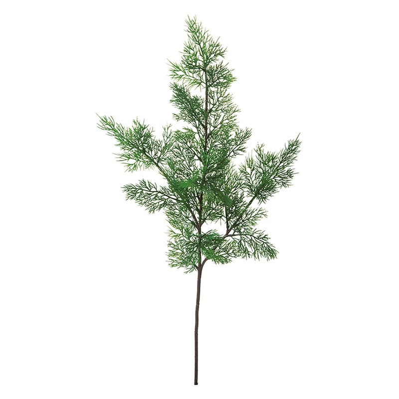 ポピー 造花 ヒノキ ダークグリーン FG-4402-DGR 1本(ご注文単位12本)【直送品】