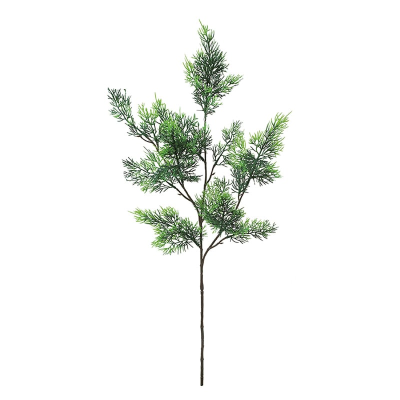 ポピー 造花 ヒノキスプレー グリーン FG-5265-GR 1本(ご注文単位12本)【直送品】