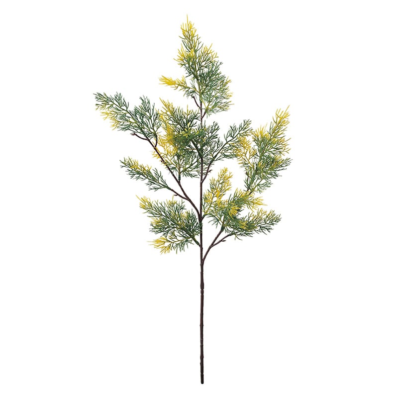 ポピー 造花 黄金ヒバスプレー イエローグリーン FG-5266-Y/G 1本(ご注文単位12本)【直送品】