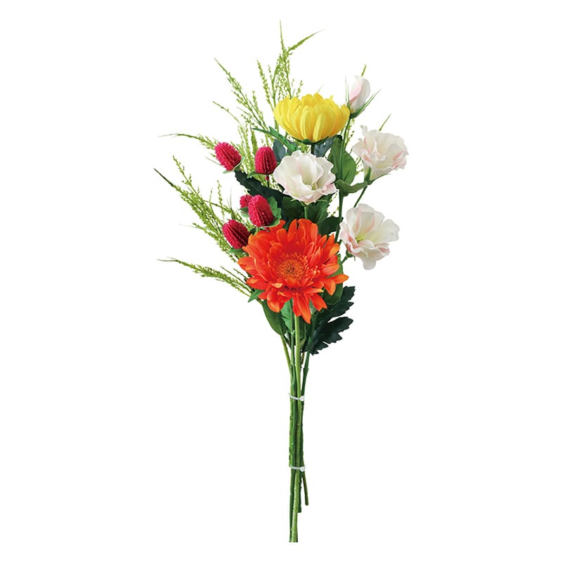 ポピー 造花 ガーベラ組花 M FP-1003-MIX 1束(ご注文単位8束)【直送品】