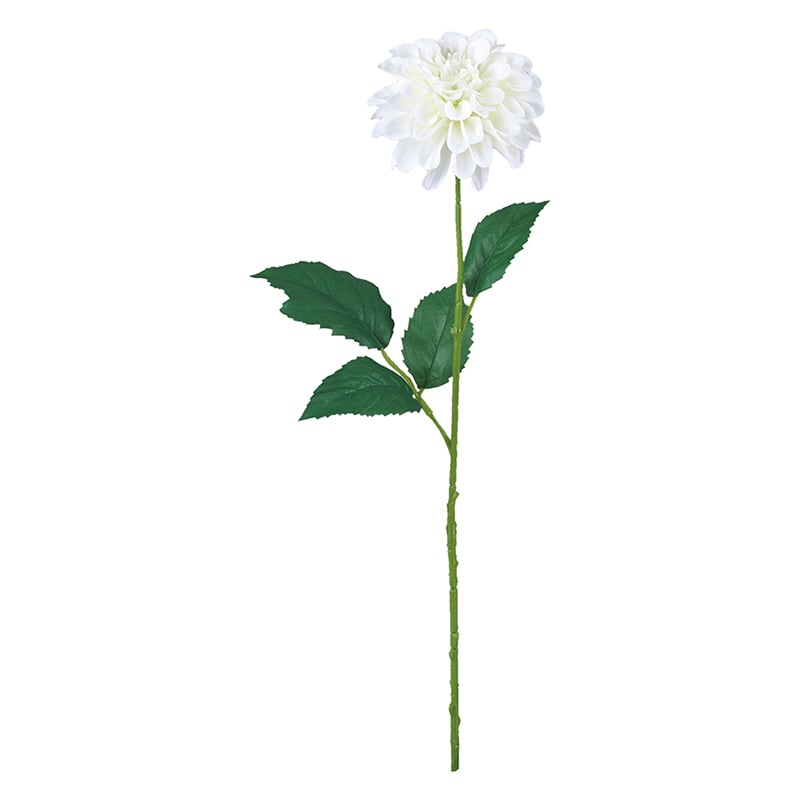 ポピー 造花　ダリアブルック ホワイト FA-7421-W 1本（ご注文単位12本）【直送品】