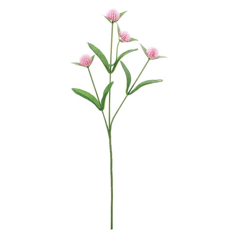 ポピー 造花　千日紅 ライトピンク FF-3081-L/P 1本（ご注文単位24本）【直送品】