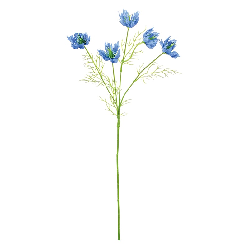 ポピー 造花　ニゲラ ブルー FF-3082-BLU 1本（ご注文単位24本）【直送品】
