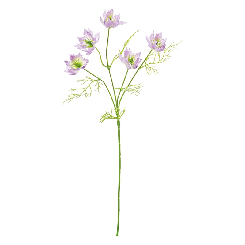 ポピー 造花　ニゲラ ラベンダー FF-3082-LAV 1本（ご注文単位24本）【直送品】