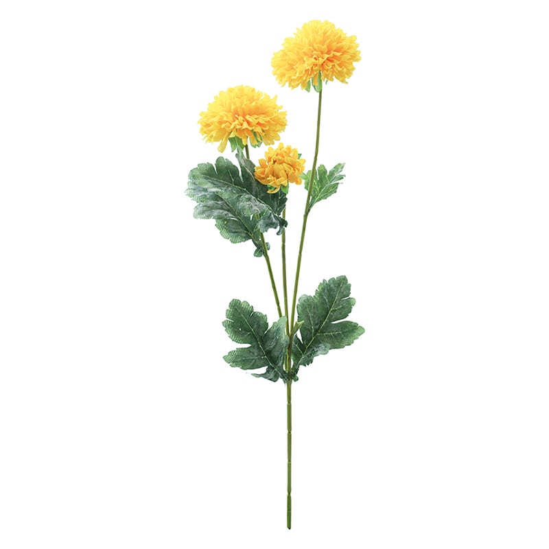 ポピー 造花　アスタースプレー イエロー FD-0109-Y 1本（ご注文単位12本）【直送品】