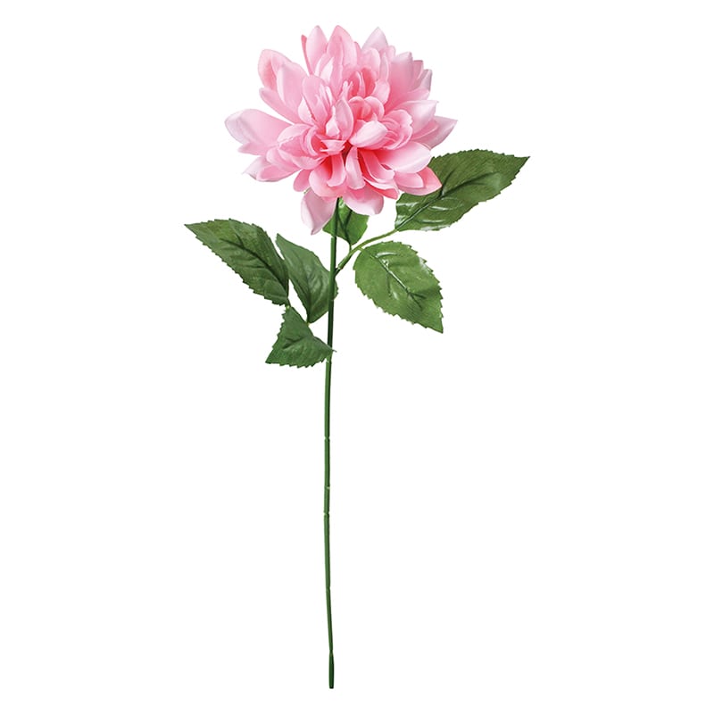 ポピー 造花　サテンシングルダリア ピンク FF-3086-P 1本（ご注文単位24本）【直送品】