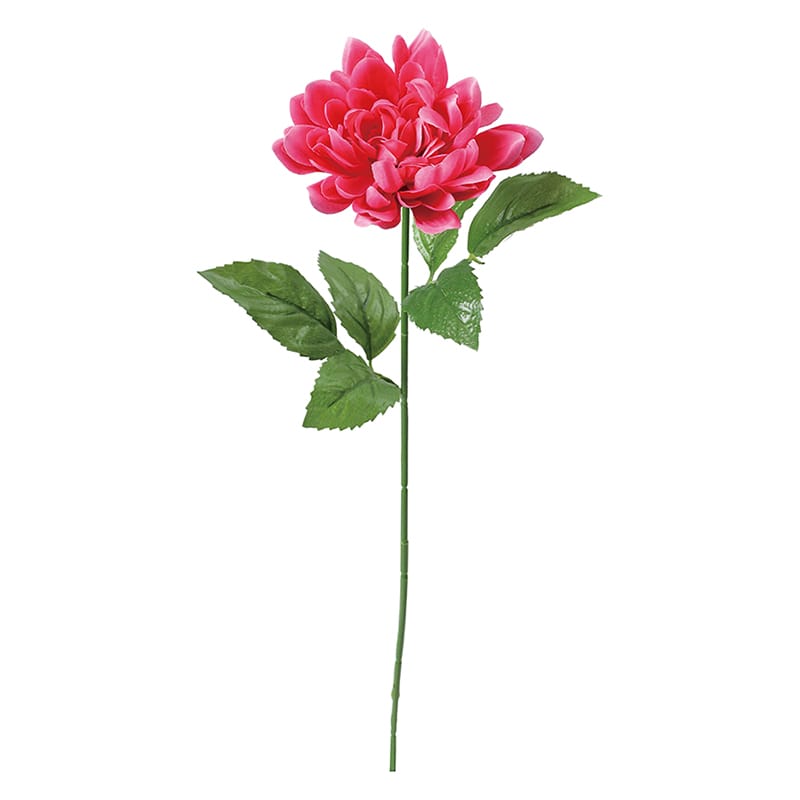 ポピー 造花　サテンシングルダリア ビューティー FF-3086-BTY 1本（ご注文単位24本）【直送品】