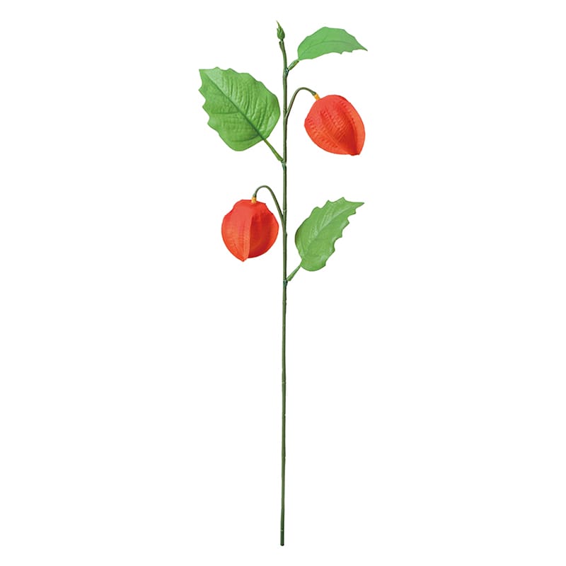 ポピー 造花　ホオズキ オレンジ FS-8374-OR 1本（ご注文単位24本）【直送品】