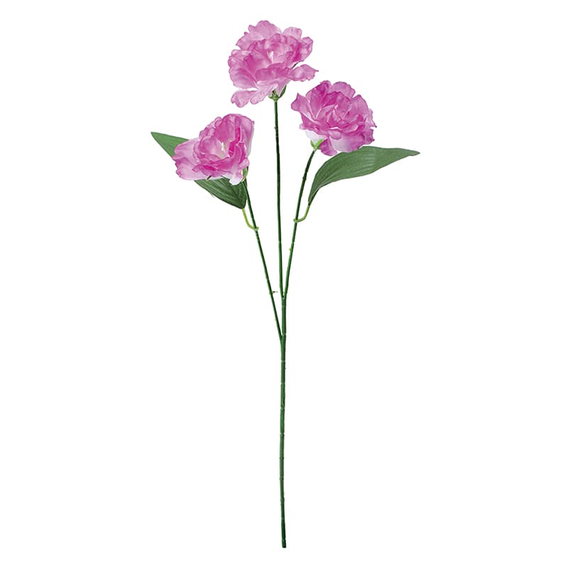 ポピー 造花　フリルトルコキキョウ×3 ラベンダー FF-3090-LAV 1本（ご注文単位24本）【直送品】