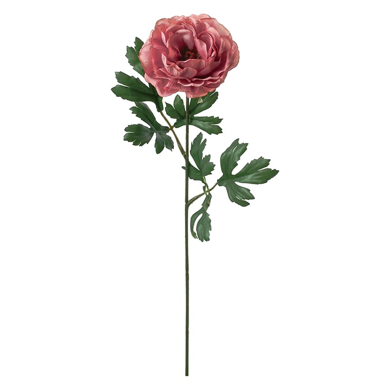 ポピー 造花　ノーブルラナンキュラス ダークピンク FF-3095-D/P 1本（ご注文単位24本）【直送品】