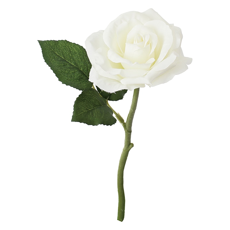 ポピー 造花 セレニティローズ ホワイト FFH-0056-W 1本(ご注文単位24本)【直送品】