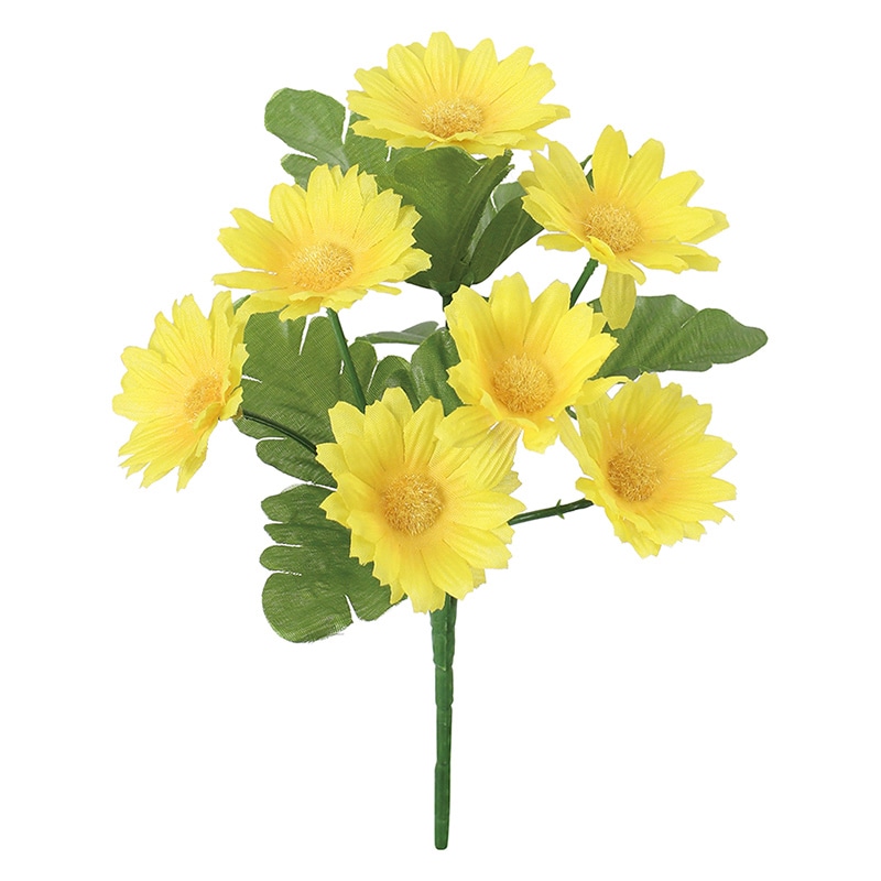 ポピー 造花　デージーブッシュ イエロー FB-2660-Y 1本（ご注文単位24本）【直送品】