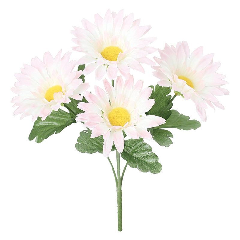 ポピー 造花　ガーベラブッシュ ライトピンク FB-2661-L/P 1本（ご注文単位24本）【直送品】