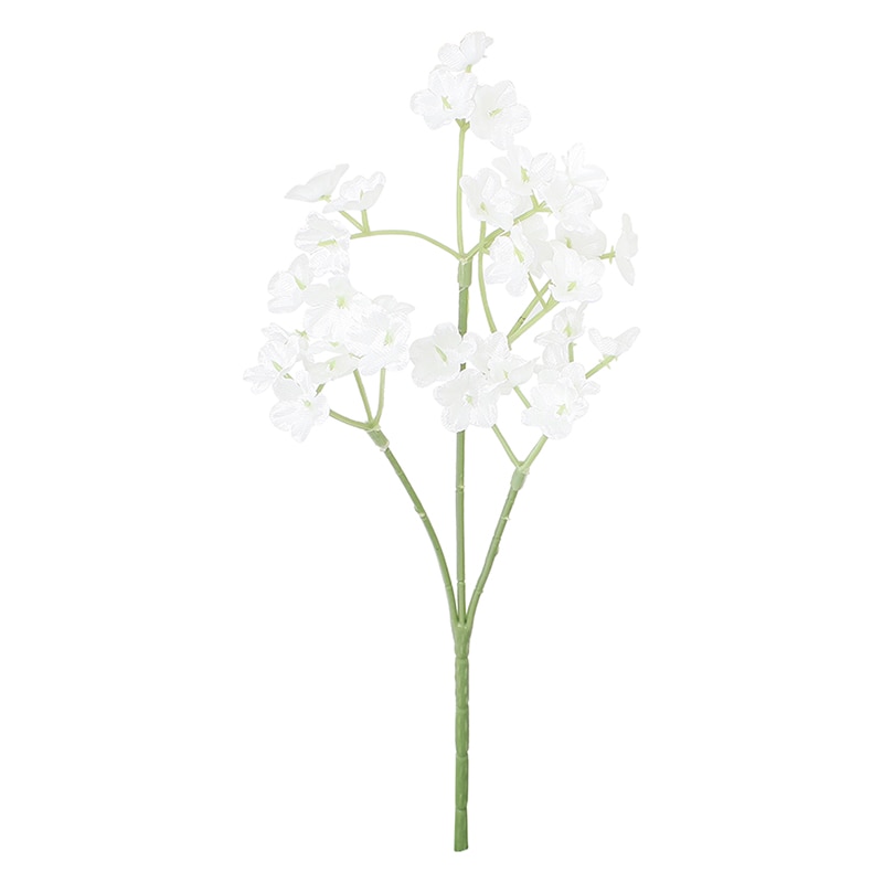 ポピー 造花　カスミブッシュ ホワイト FB-2664-W 1本（ご注文単位24本）【直送品】